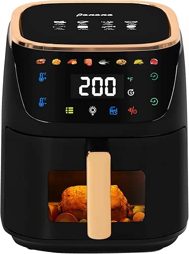 Panana 8QT Large Air Fryer Compact, 8 Preset Menus Airfryer,