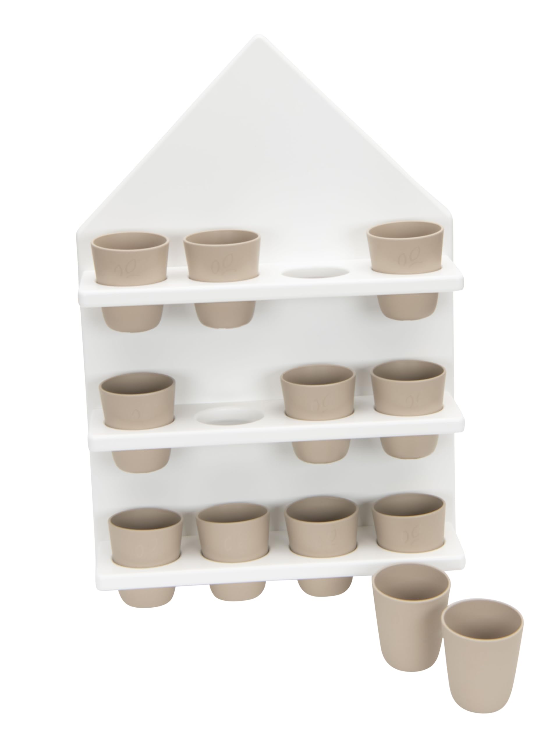 Schnullerhaus, inkl. 12 Becher - Schnuller-Aufbewahrung U3-Bereich