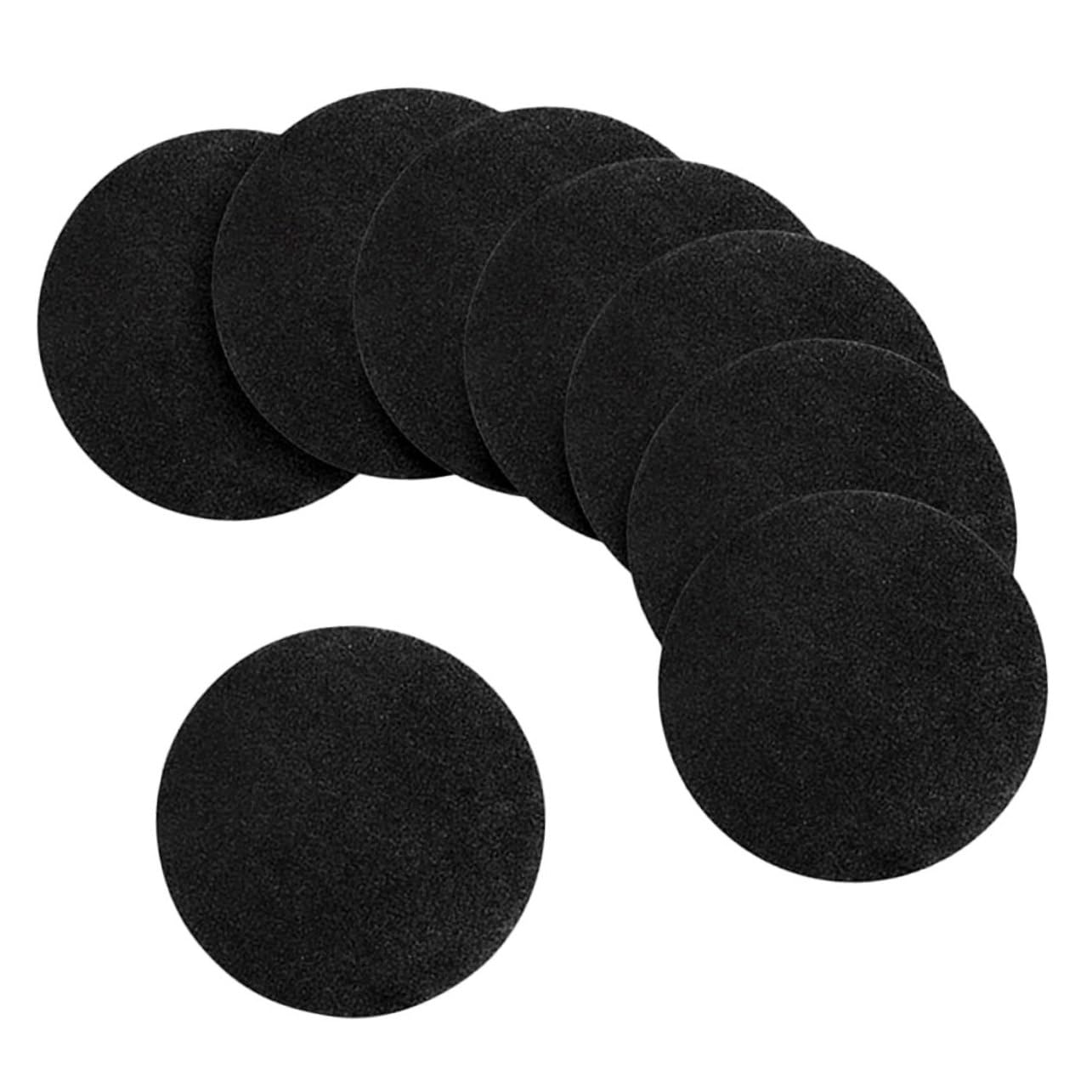 STOBOK 5 Sätze Zeichenkarton Kreisförmig Saugnapfantenne Mandala-punktierwerkzeug Mandala-zeichenblöcke Runden Mesh-trommelfelle Runde Malblöcke Kleine Maltafeln Papier Black 8 Stück * 5