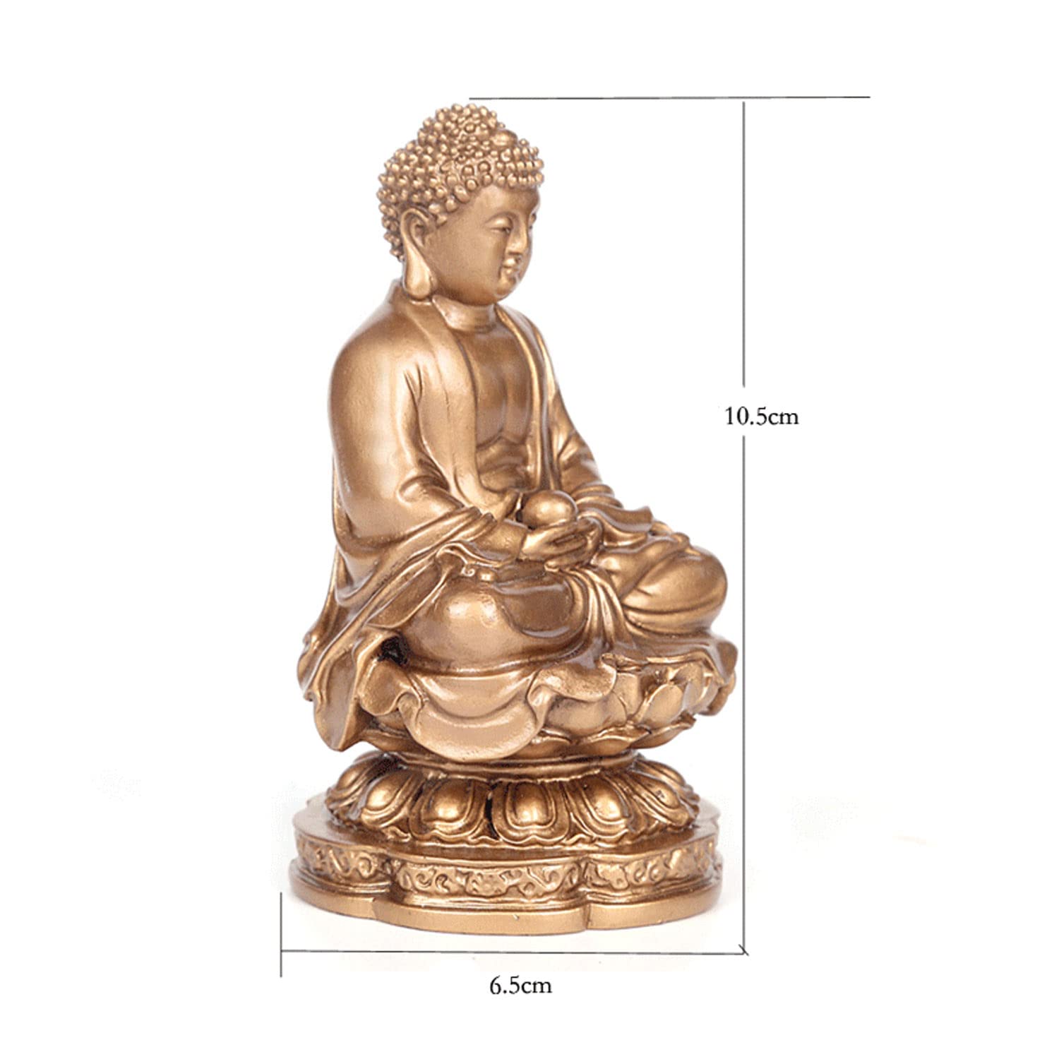 Amazon｜Mydili 釈迦如来 仏像 置物 お釈迦様 座像 オブジェ 厄除け