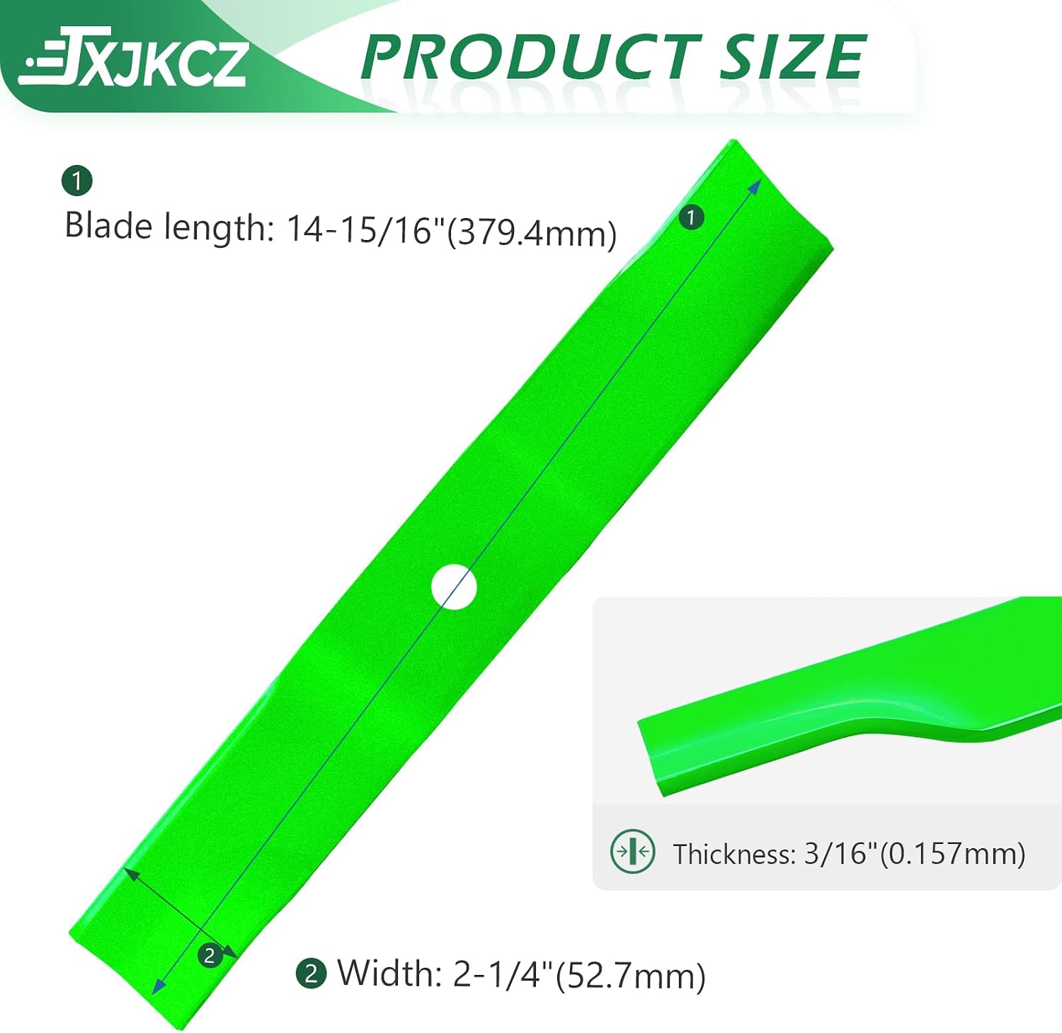 04769800 Lawn Mower Blades Set for 42 Inch Deck Ikon-X42, Ikon-XL42, Ikon-XL42CE, ZT XL 42 ZTX 42 Zero Turn Mowers (2 Pack)
