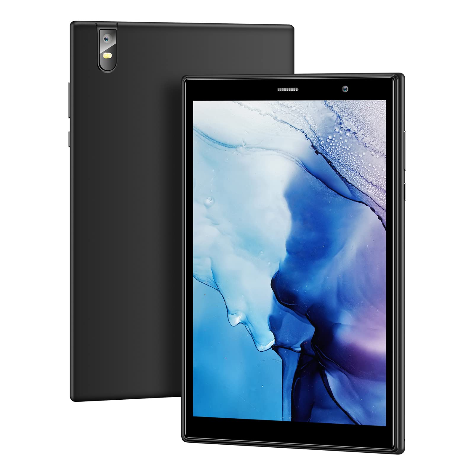 8 Inch Tablet QIMAOO Google Android 10.0 tablet PC, 32GB ROM 2GB RAM (TF 64GB), 1280x800 IPS, GPS/OTG/Type-C/2+8MP Camera/5000mAh Battery Tablets 8 Inch-Black