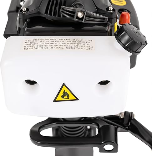 Miniatura 4 de Motor de barco de 4 tiempos de 55cc Motor fuera de borda pesado 4HP Motor de barco con sistema de refrigeración por aire, motor fuera de borda de