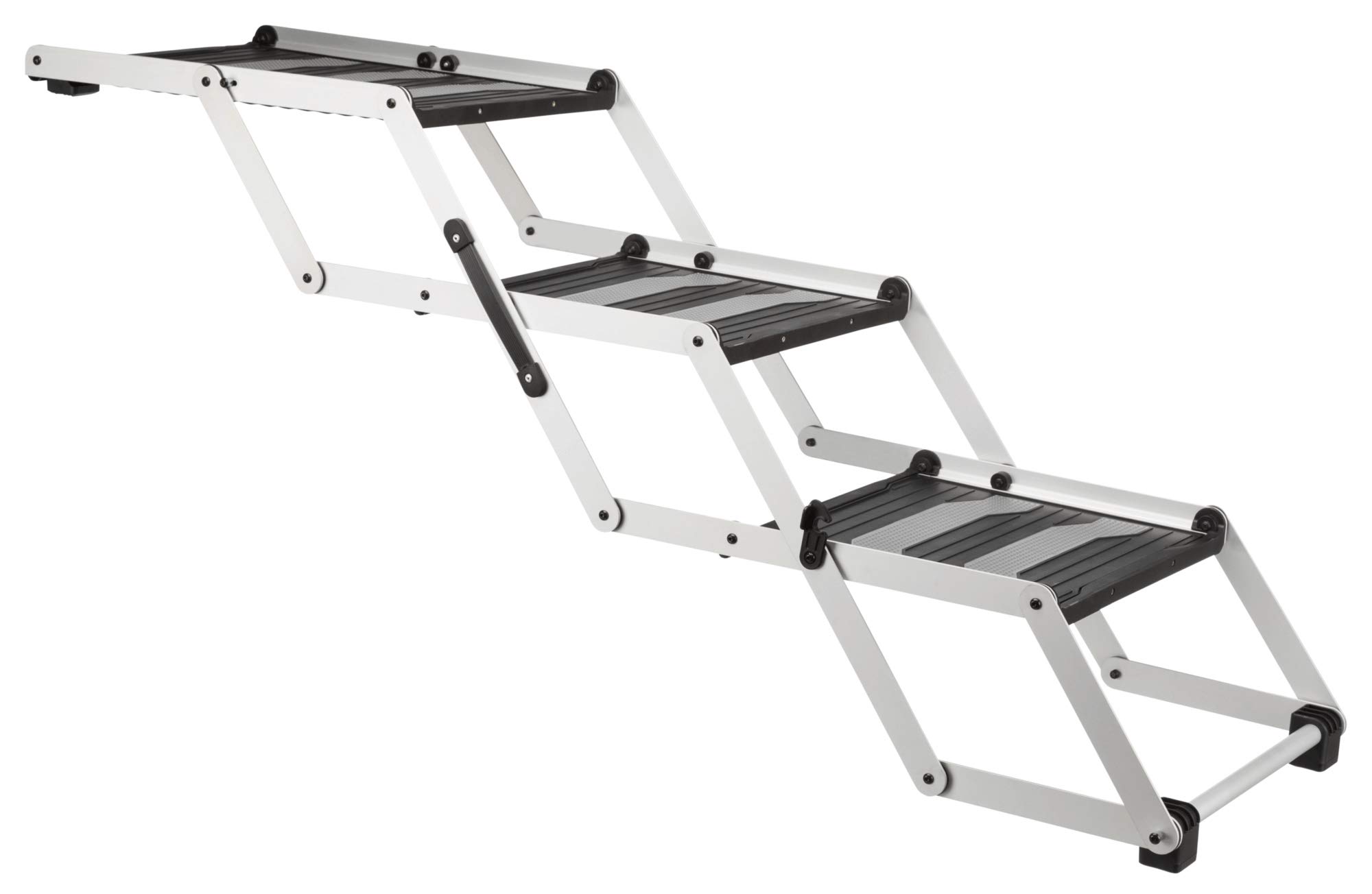 Trixie Friends On Tour 3-Step Folding Stairs Aluminium/Tpr - 120 X 37 X 50 Cm / 100 X 37 X 57 Cm (L X W X H)
