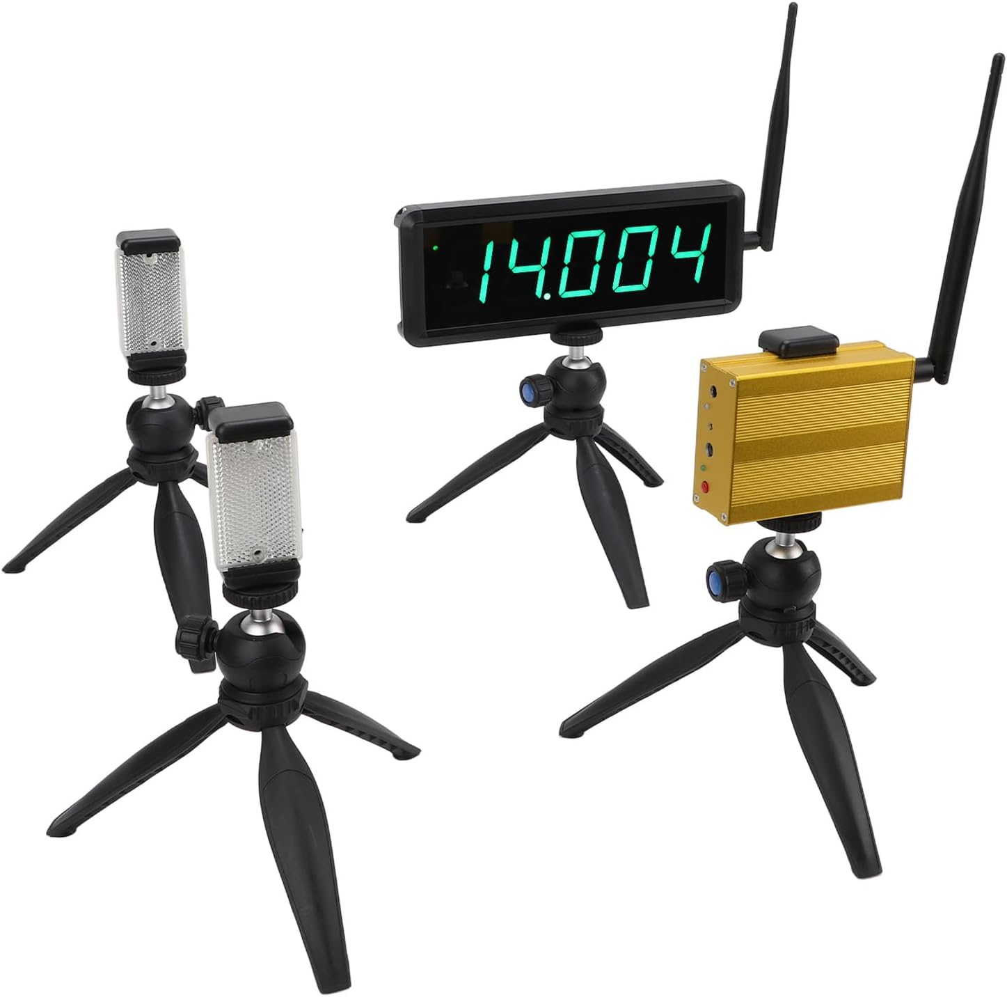 GOTOTOP Wireless Timer, 5 Digit Battery Operated Digital Timer with 0.001s Accuracy for Sprints and Athletic Training
