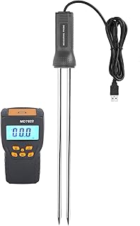 Cerlingwee Medidor de umidade, testador de umidade, medidor digital de umidade, medidor de umidade, sensor inteligente para casa para fazenda