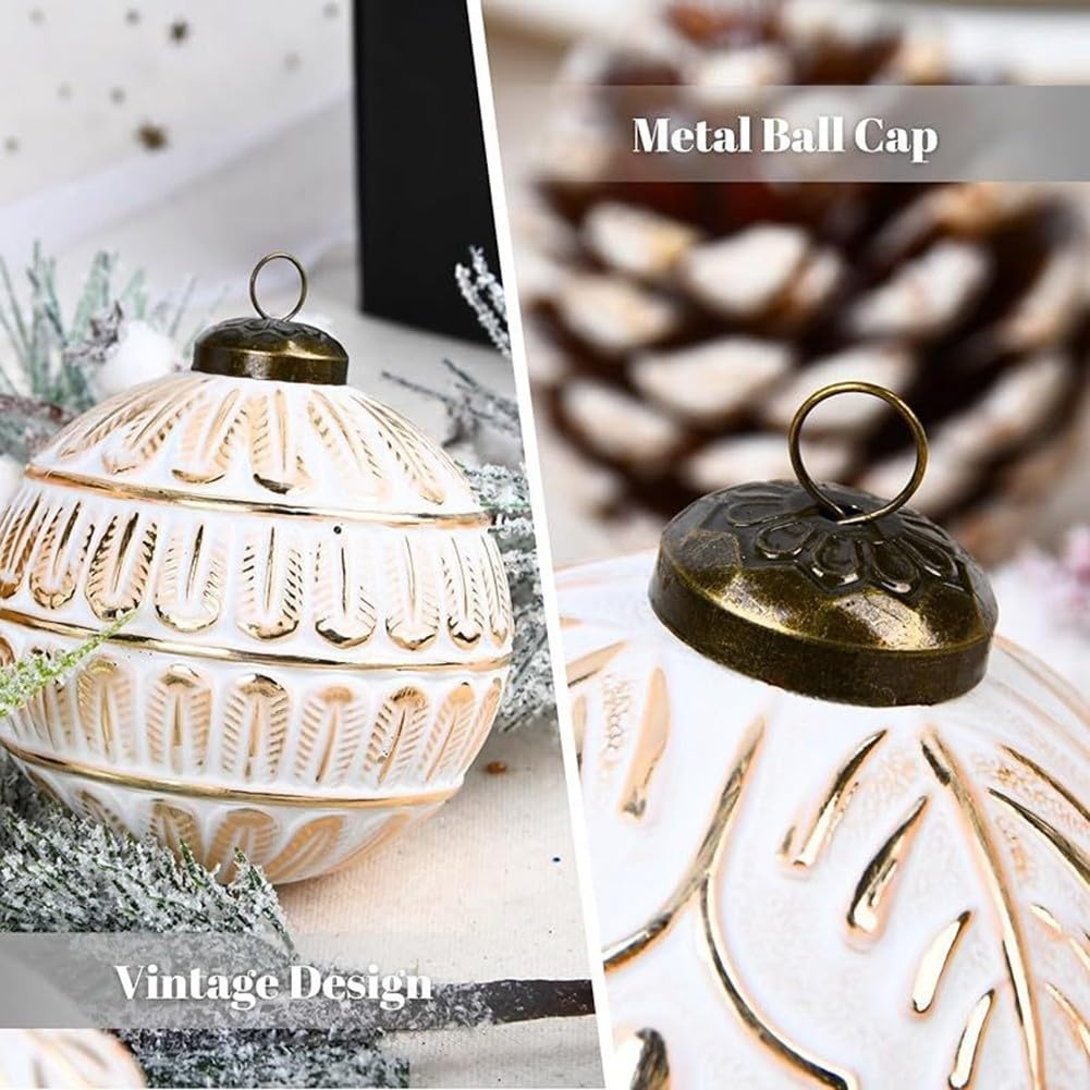 Odot 12 Pezzi Palline di Natale Velluto Vintage 8cm, Palline Albero di Natale Particolari Decorazioni Infrangibile Pendenti in Plastica Decorazioni per Festa del Festival Appeso (Z25-02 Marrone scuro