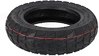 Pneu sem câmara Posheliox à prova de perfuração 10x2,50 para scooter elétrica off-road pneu de substituição de roda de borracha sólida resistente preto