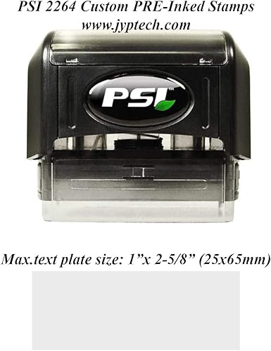 Miniatura 2 de PSI 2264 Sellos preentintados personalizados (1 "x 2-5/8")