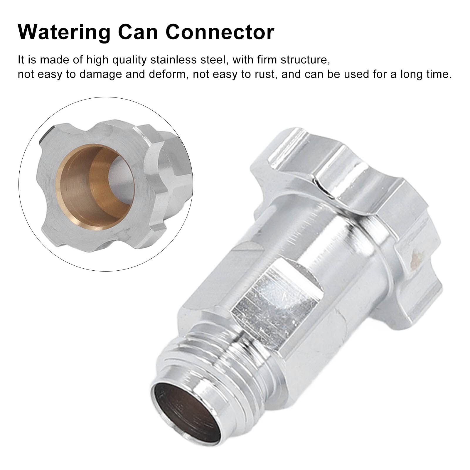 Connettore Per Tazza Spray, Acciaio Inossidabile Antiruggine Connettore Per Tazza Di Spruzzo Connettore Per Vaso Usa E Getta per Verniciatura a Spruzzo (Filettatura esterna G3/8)