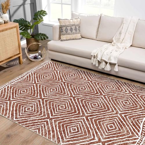 Tapis lavable ultra doux de sol résistant aux taches 150x210