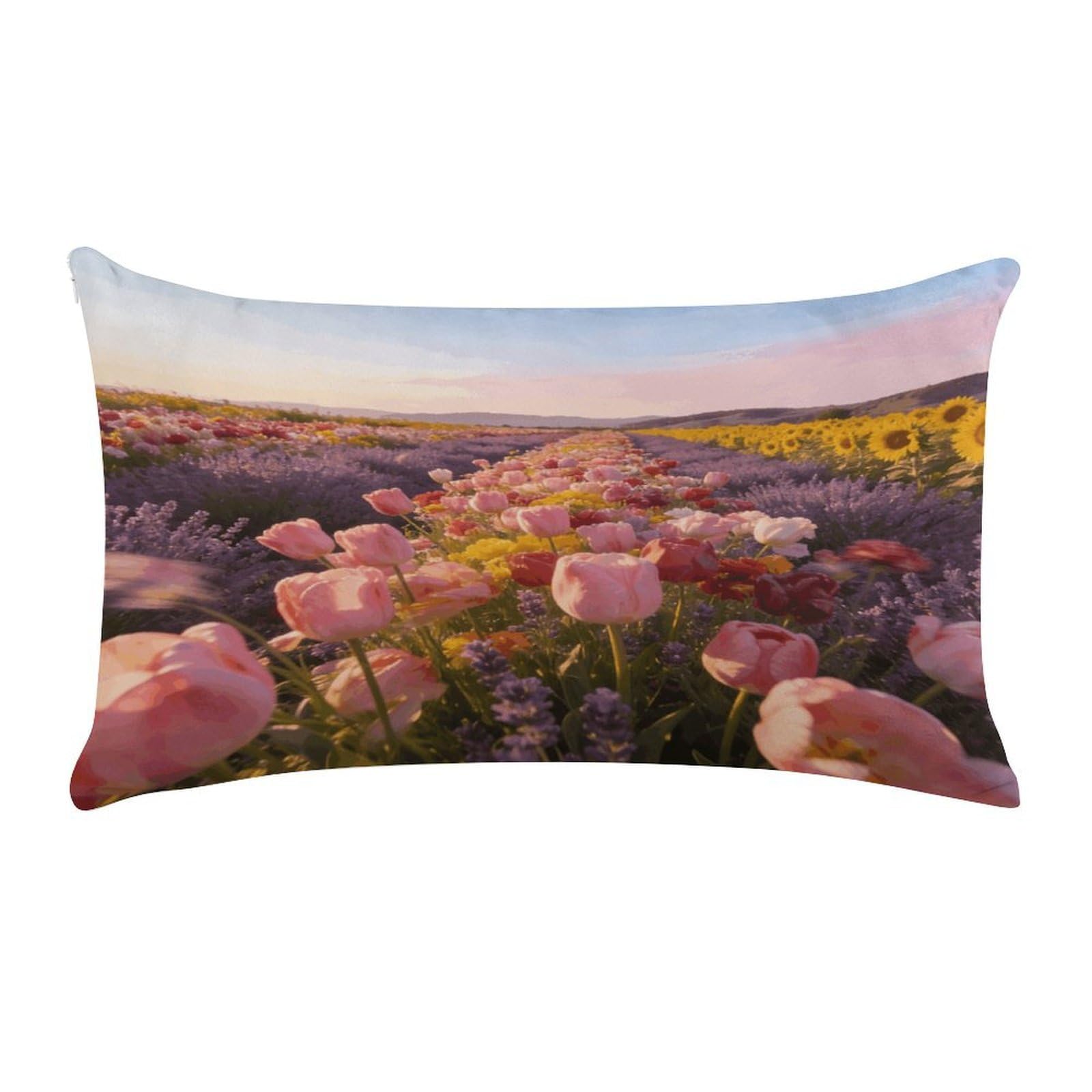 Fodpand Style The Ginger Lily Beneath The Windmill Pillow Cases Set Of 1 Extra Soft Pillow Protectors With Hidden Zipper Perfect For Hotels, Guest Rooms,Bedroom 12X20 Inches Pillows Not Included