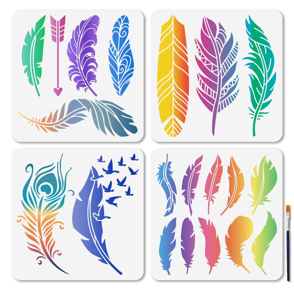 Pochoir pour peinture MAYJOYDIY gabarit flèche réutilisable sur papier peint et toile