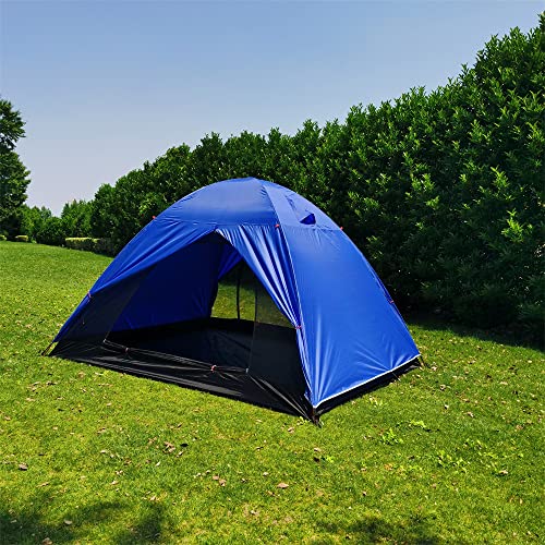 Carpa impermeable para camping 5-6 personas domo doble capa miniatura 6