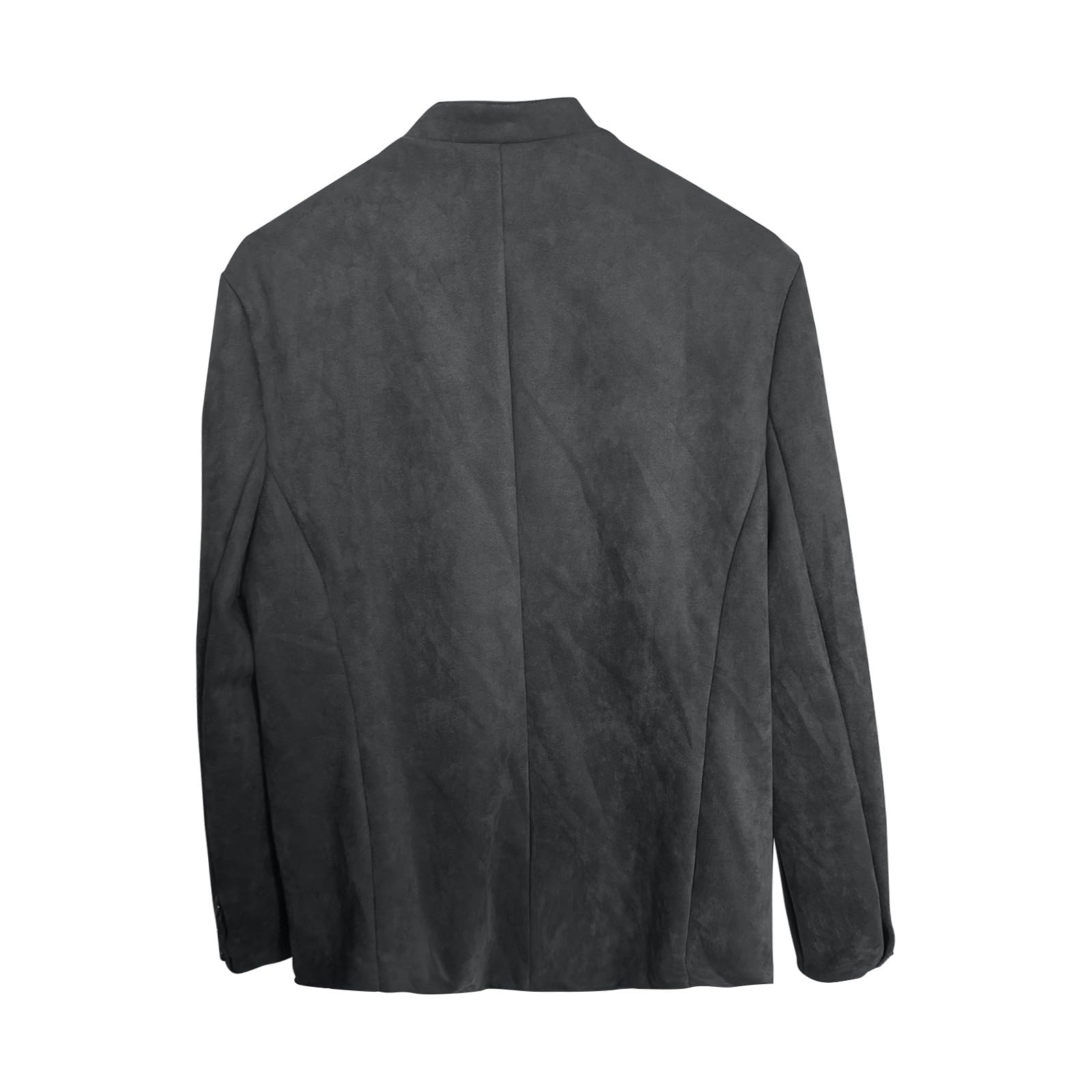 Blazer Herren Vintage Trachtenjacke Mit Vielen Taschen Herren-Jacken Blazerjacke Mit Knöpfen Blazermantel Cargo Übergangsjacke Männer Stehkragen Mantel Ohne Kapuze Herrenjacke Anzug Einfarbig