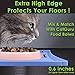 CatGuru Cat Food & Water Mat - Non Slip, FDA Silicone, Best Pet Bowl Mat (Small, Atlantis)