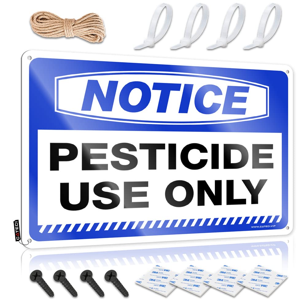 Little Man Cave Sign Notice Pesticide Use Only Tin Sign Metal Man Cave Decor Metal Vintage Signs(30X40CM)