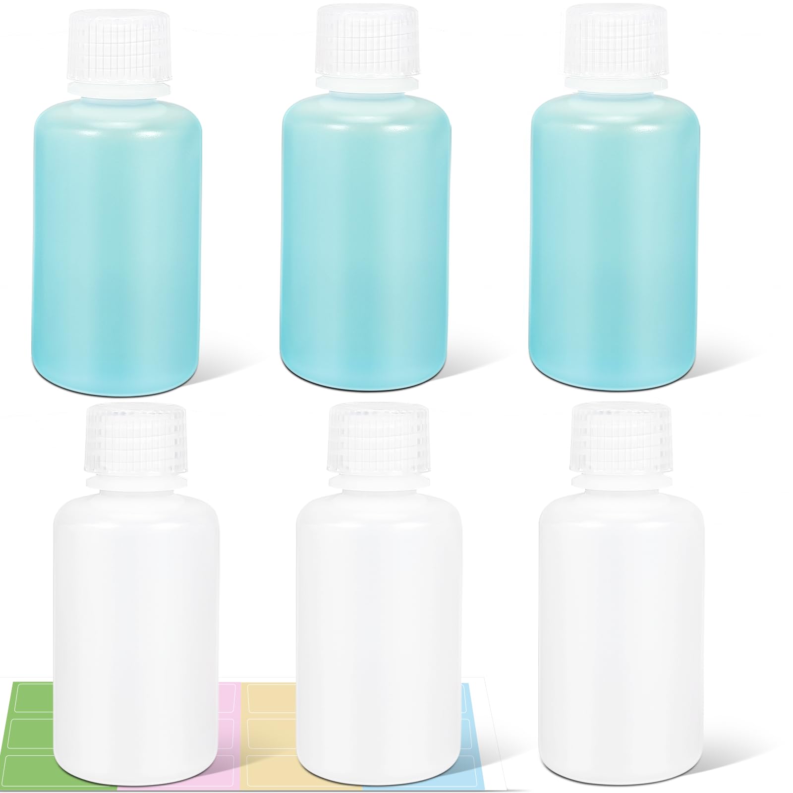Flacons de réactifs de laboratoire 59ml récipients étanches PEHD pour stocker acides et bases