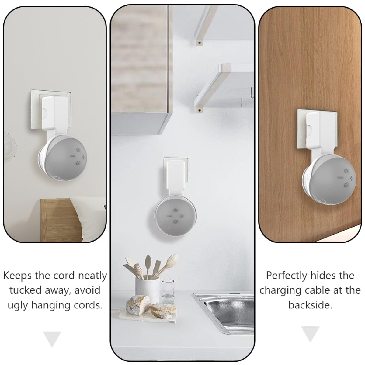 jojofuny 3pezzi Supporto Muro Per Staffa Per Altoparlante Installazione Facile Cucina Soggiorno Bagno e Camera Design Elegante e Salvaspazio