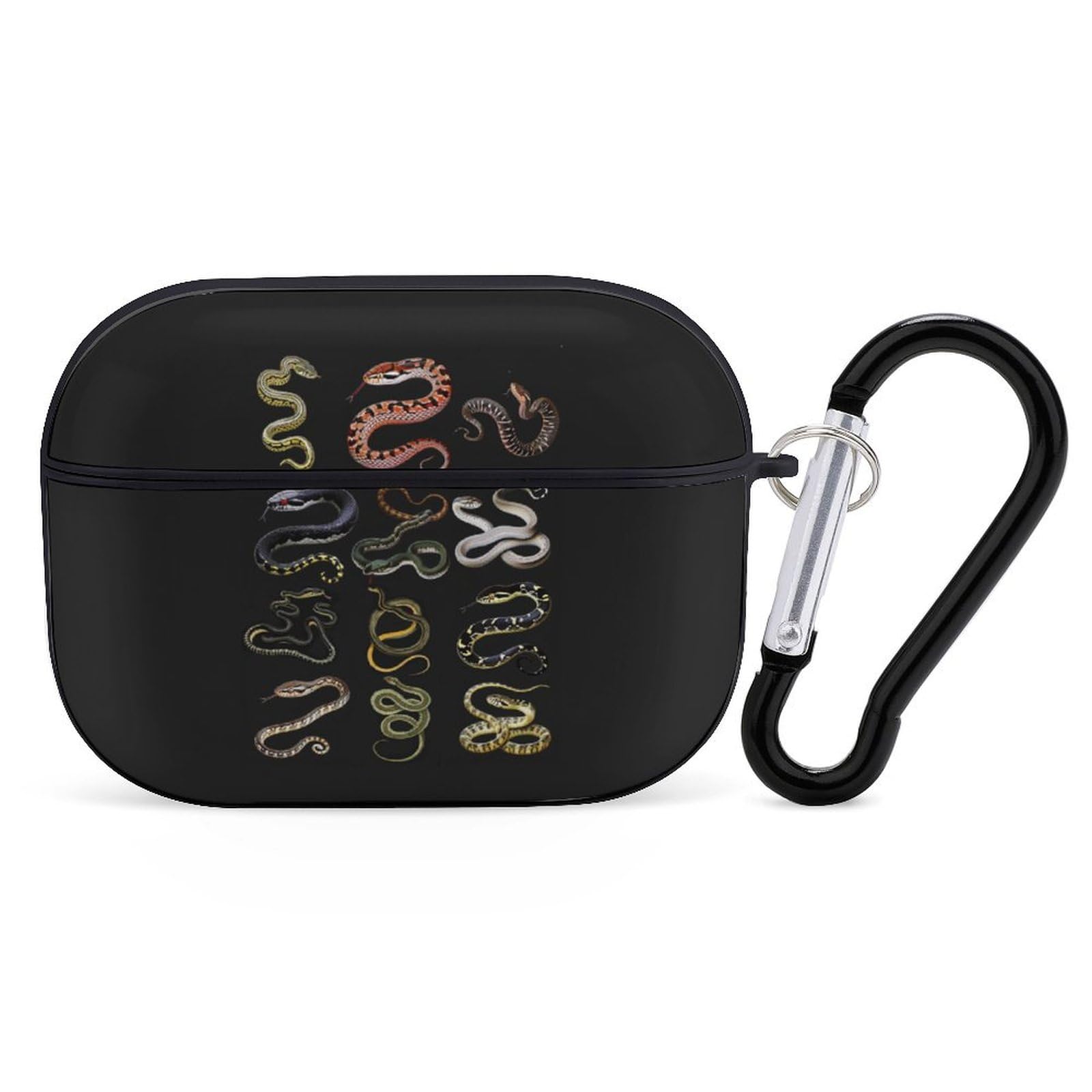 Different Types of Snakes Design Case Compatible with AirPod Pro Case 2019 with Keychain Shockproof Protective
