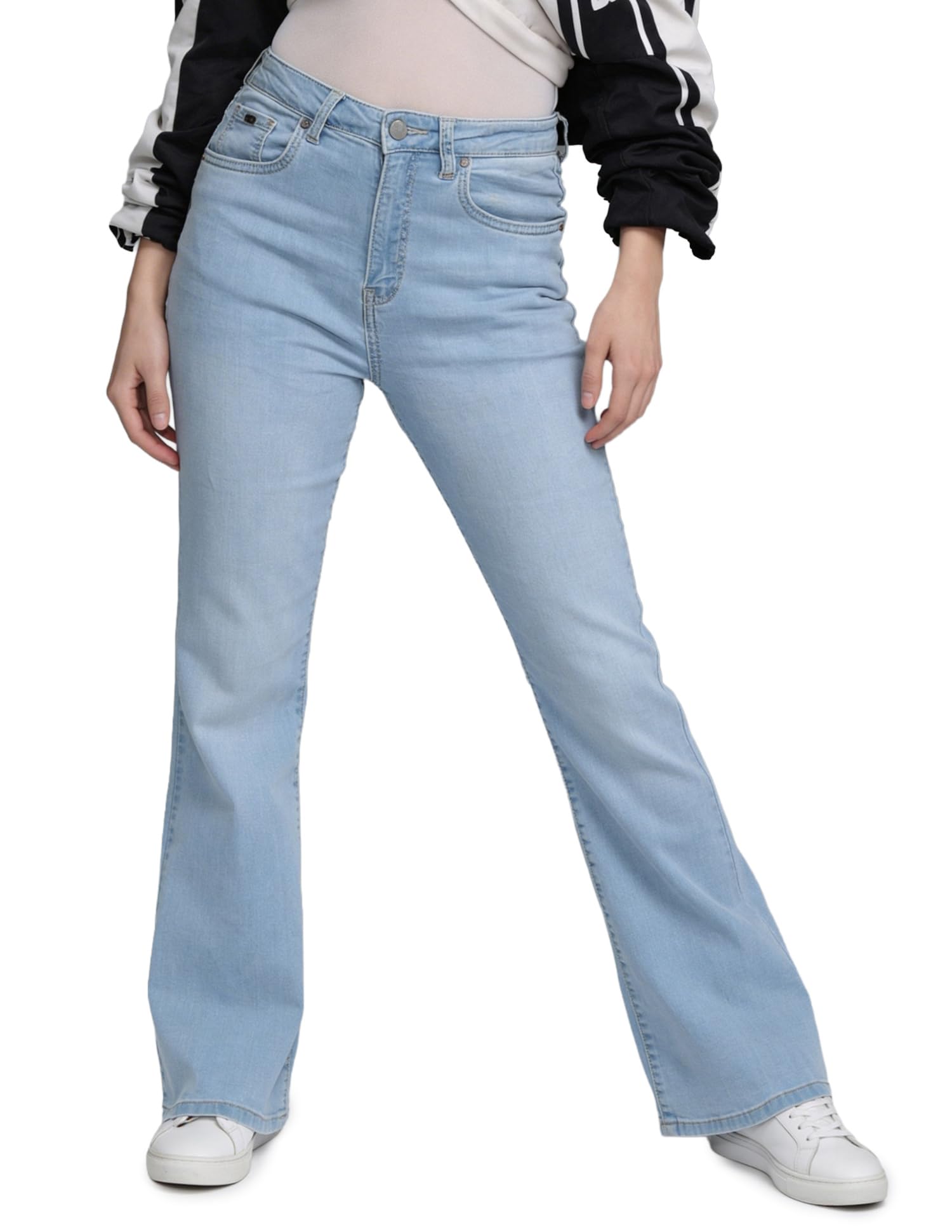 flying machine Women's Bootcut Fit Jeans| Solid | High Rise | Stretchable | Jeans for Woman-picture-36