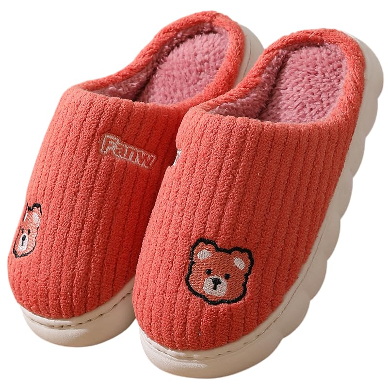 Slipper for Women and Men Winter Soft Woolen Flip Flop Slides for Girls Boys Indoor Home Bedroom Sandals for Unisex Anti Skid Carpet Slippers-image-20