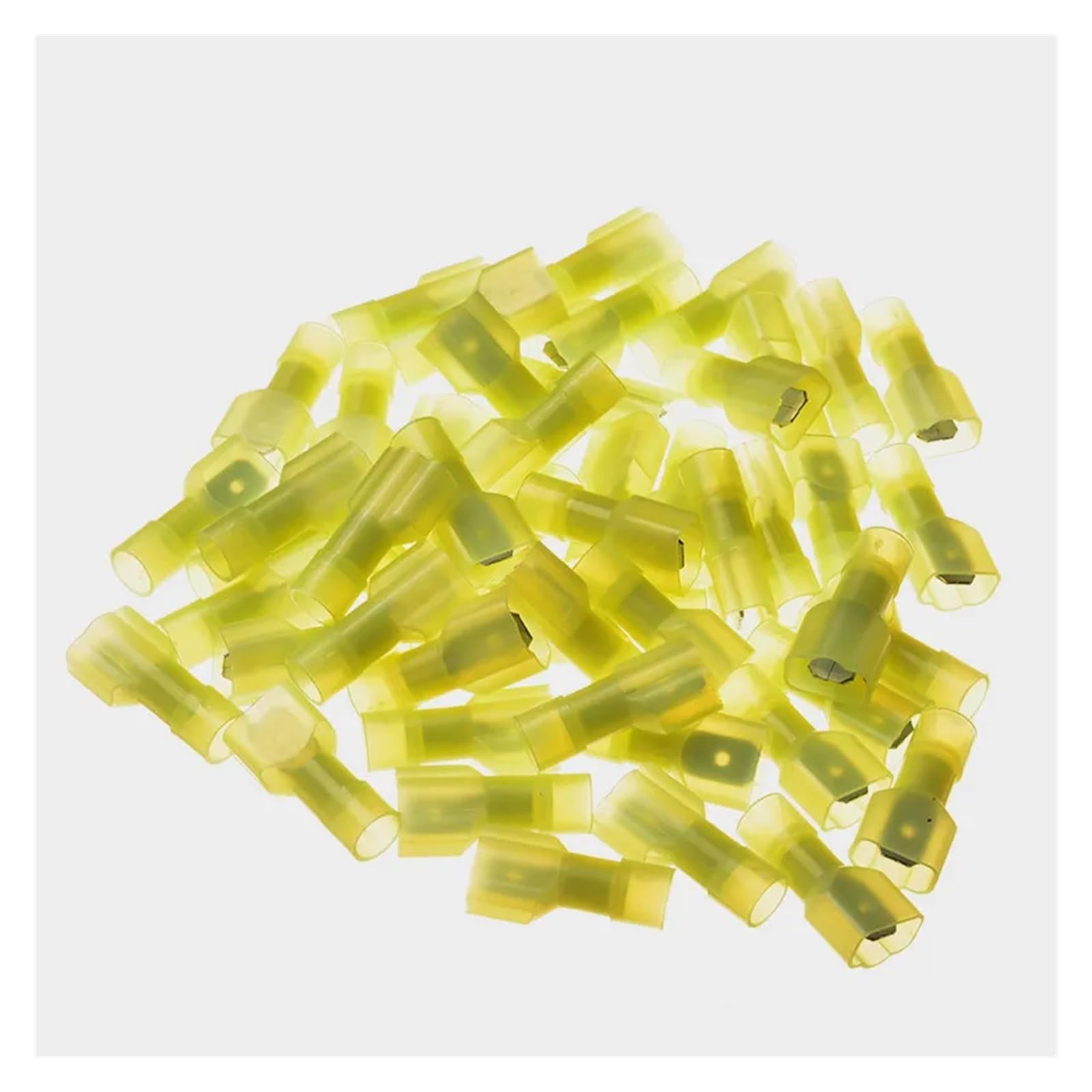 LKHRIPMA 100PCS Yellow Wire Terminal Connectors T-Tap/Male Insulated 4.0mm2 Quick Splice Combo 12-10 AWG