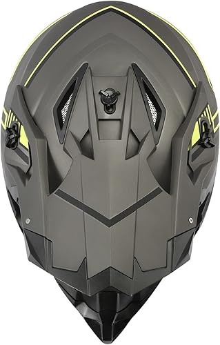 Miniatura 8 de TCT-MOTORPARTS - Casco de motocicleta para adultos, de cara completa, para uso en carretera, motocross, cuatrimoto, bicicleta de montaña, MTB,