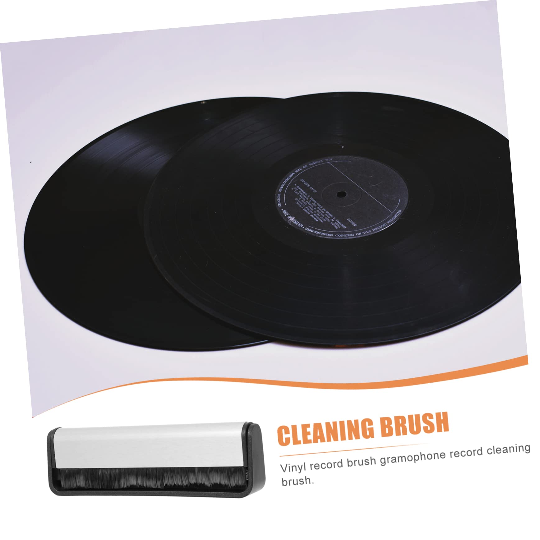 Mikikit 4 Pezzi Spazzola Per La Pulizia Dei in Vinile Per La Rimozione Della Del Giradischi Con Manico in Legno Per E Album