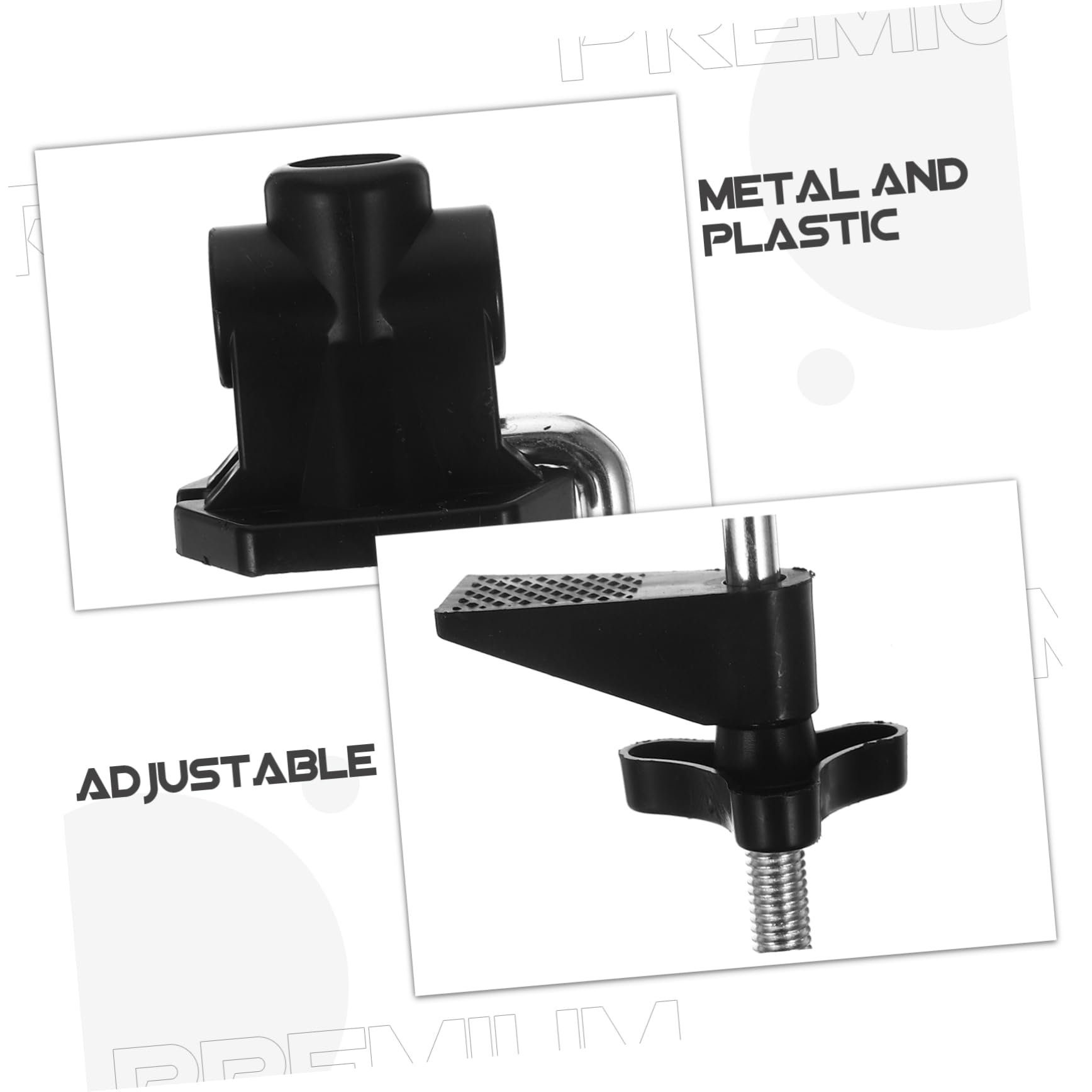 LOORGVEL Tischlampen Clip 3-tlg. - Aluminium Halterung Für Schreibtischlampen Schwarz