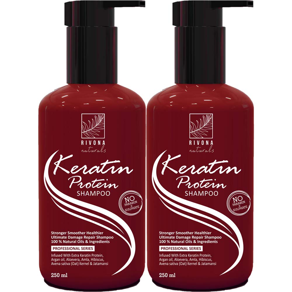 Buy Rivona Naturals Keratin Shampoo for Hair Growth & Damage Control, For Damaged, Dry and