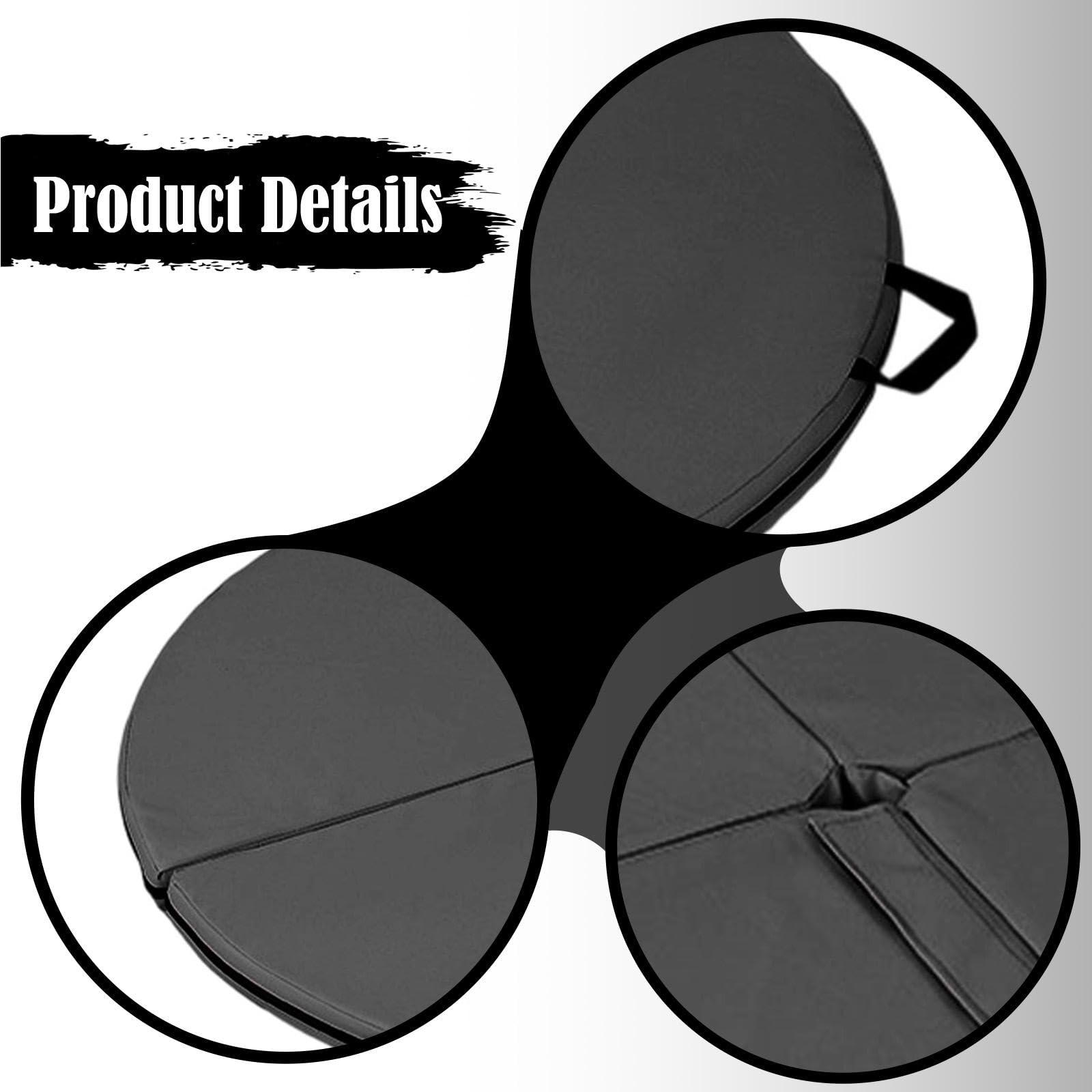 KESOTO Colchoneta Plegable para Pole Dance, para Mujer, Versátil, Ligera, Redonda, para Entrenamiento en Interiores Y Ejercicios de Fitness.