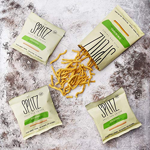 Splitz Split Pea Crisps (03 - Original (1.5Oz) 16Ct) Plant-Based, Organic, Non-Gmo, Vegan, Gluten-Free, Superfoods, Healthy Snack For Kids And Adults, High Protein, High Fiber, 110 Calories #TOP2