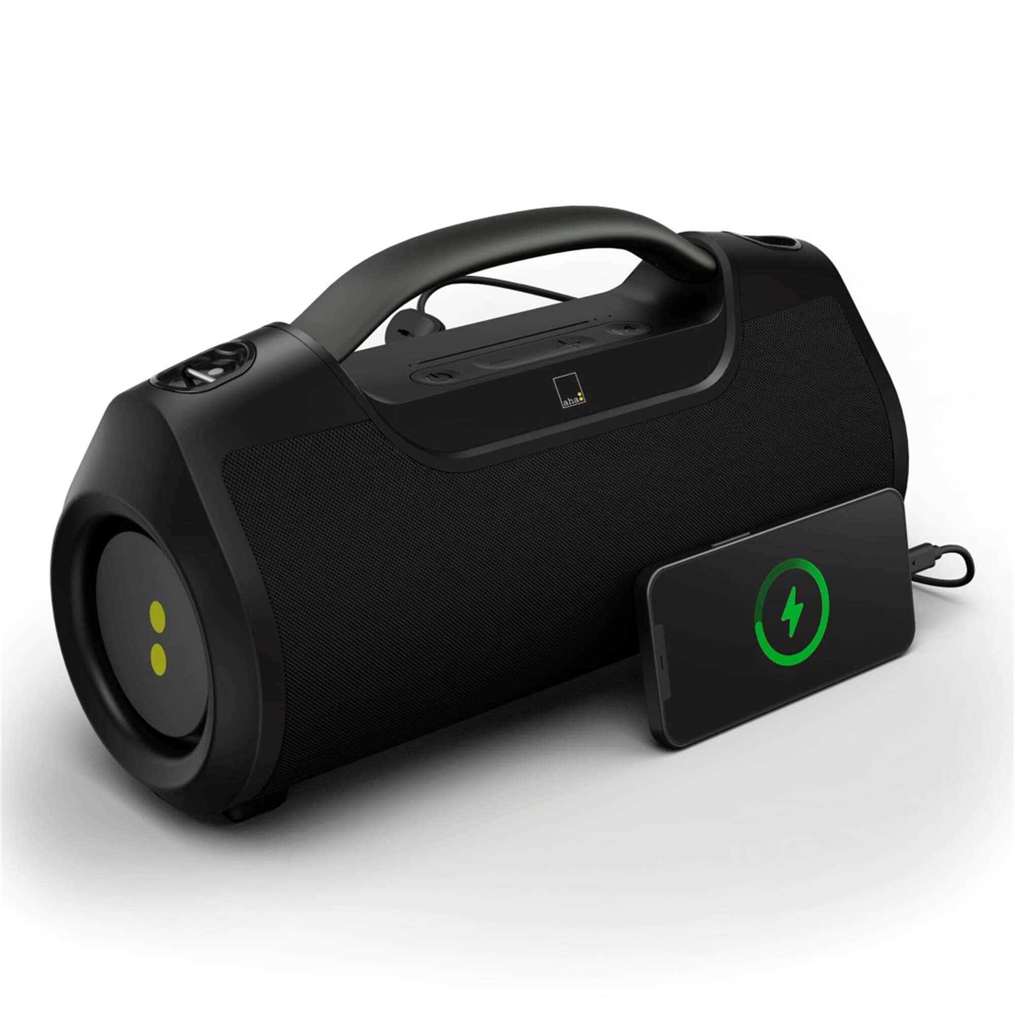 Aha głośnik Bluetooth 60 W, Power Pack, N-ERGY, ochrona przed wodą IPX6, AUX-In, akumulator 12 h, głośnik bezprzewodowy, czarny