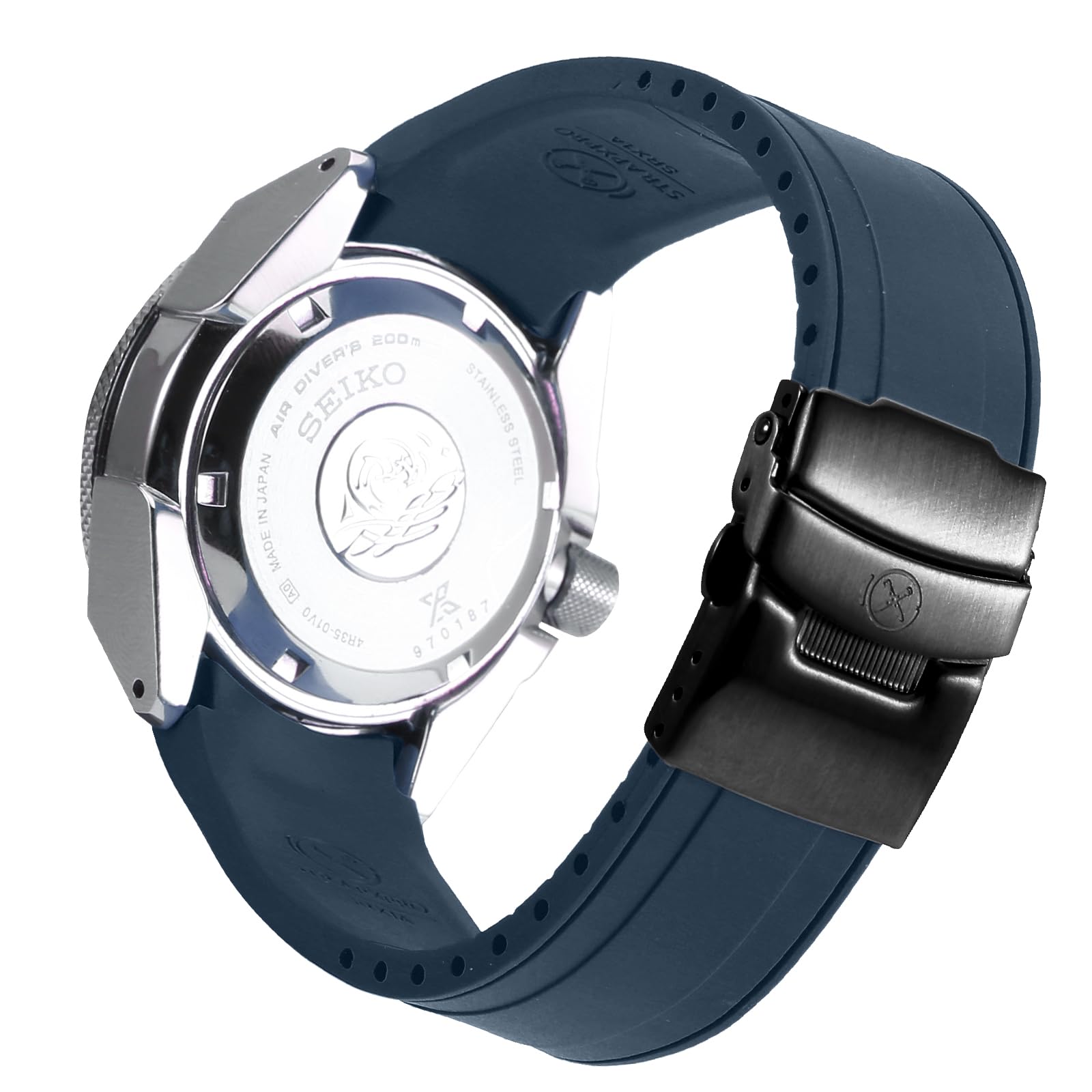 Amazon.com: StrapXPro(SRX1A) 22mm Watch Bands Curved-End Rubber