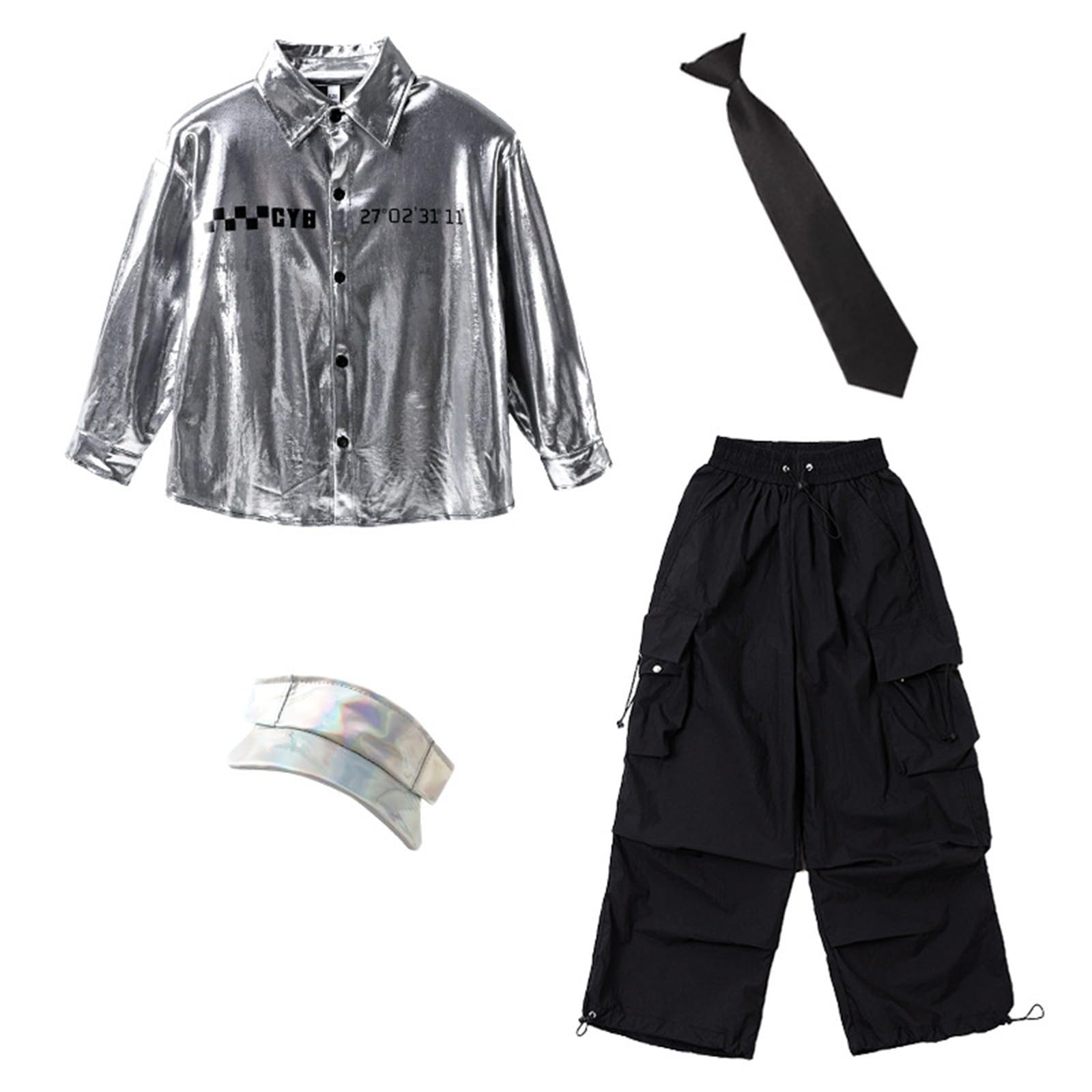 Bekleidungssets Für Jungen, Kostüme Für Kinderchorauftritte, Jazz-Tanzoutfits Für Mädchen Mit Pailletten, Schlagzeug Für Jungen, Hip-Hop- Und Streetdance-Mode (3-15 Jahre) Für Faschingskostüme