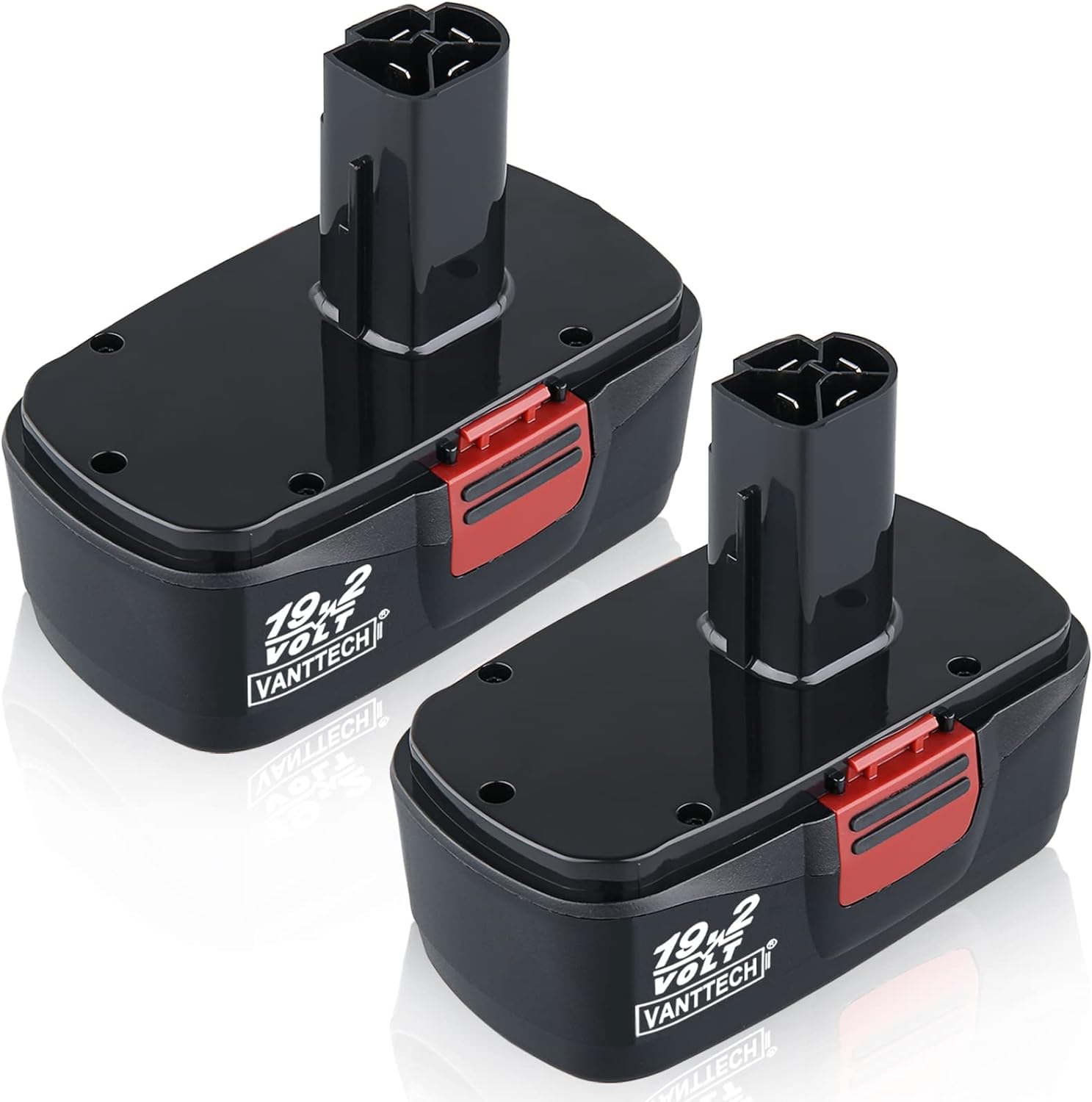 VANTTECH 2Pack C-3 19.2V 4.8Ah Replacement for Craftsman 19.2V Battery DieHard C-3 19.2 Volt Power Tools 130279005 130279017 11376 11045 Cordless Drill Drivers