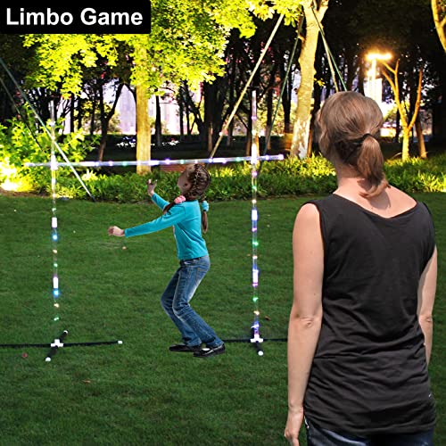 OUTTOY Outdoor Yard Games for Adults and Family, 2 in 1 Limbo Game Flying Disc Games Set with Light, Sutiable for Backyards, Beach, Lawn, Party by OUTTOY - Image 3