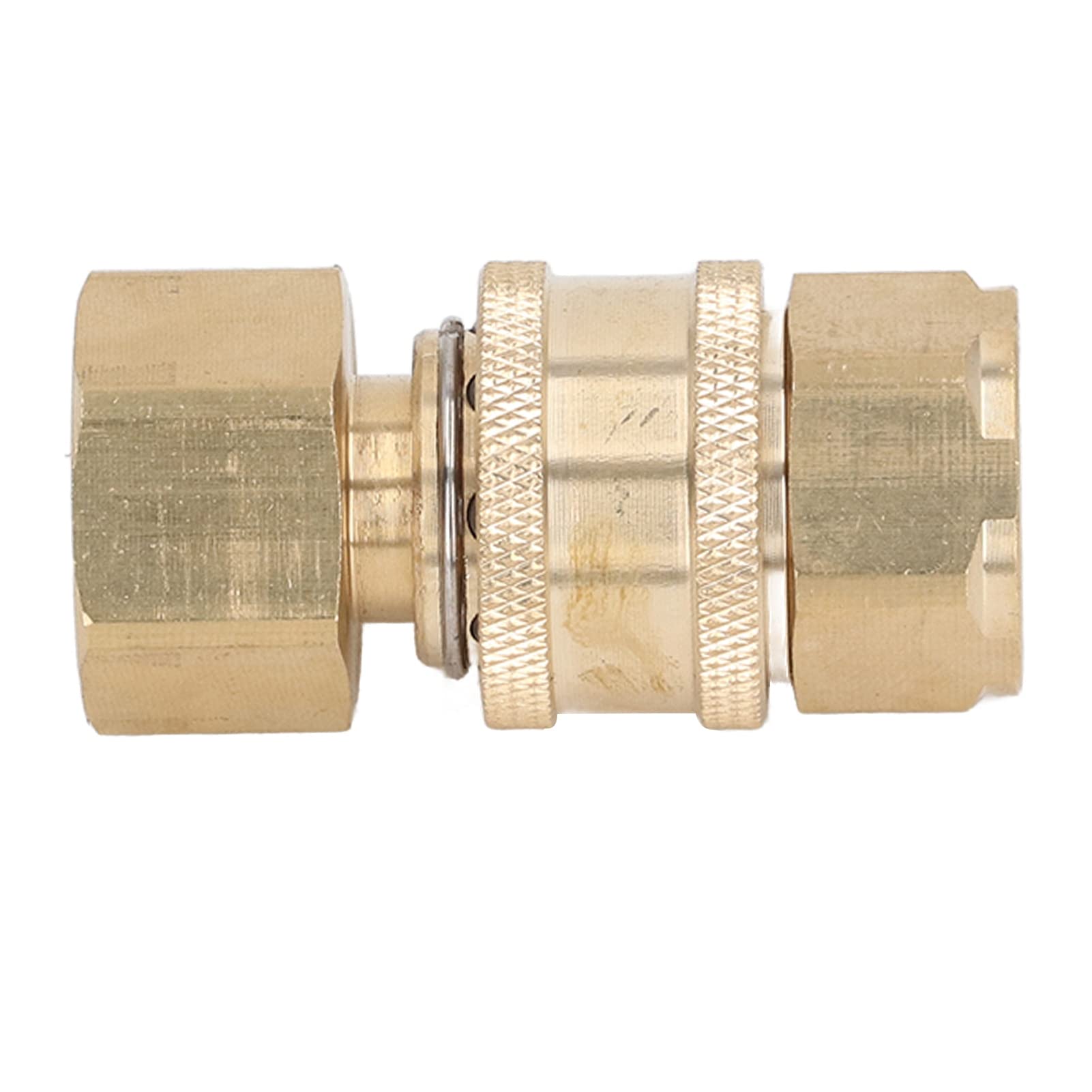 Cocoarm Raccordi Rapidi per Idropulitrice da 5000 PSI Rondella in Ottone e Acciaio Inossidabile Raccordi a Connessione Rapida Adattatore per Tubo Maschio Femmina per Pompa per Tubi Pistola a Spruzzo