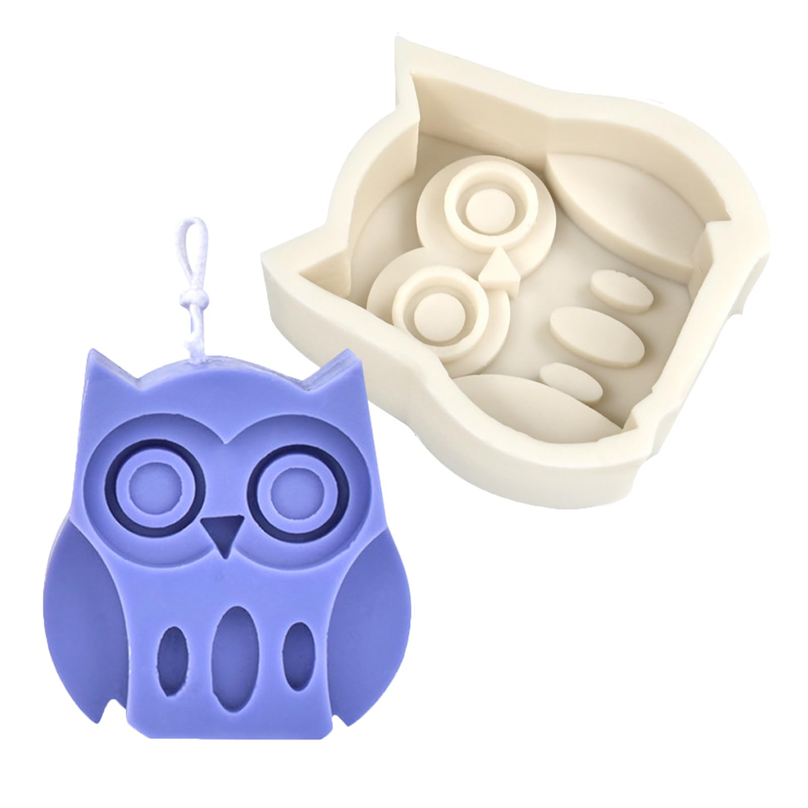 Elnwnnkc Owl Creative Silicone Mold Home Decoration Gypsum Irregular Shape Aromatherapys Mold Jewelry Making Supplies Creative Molds
