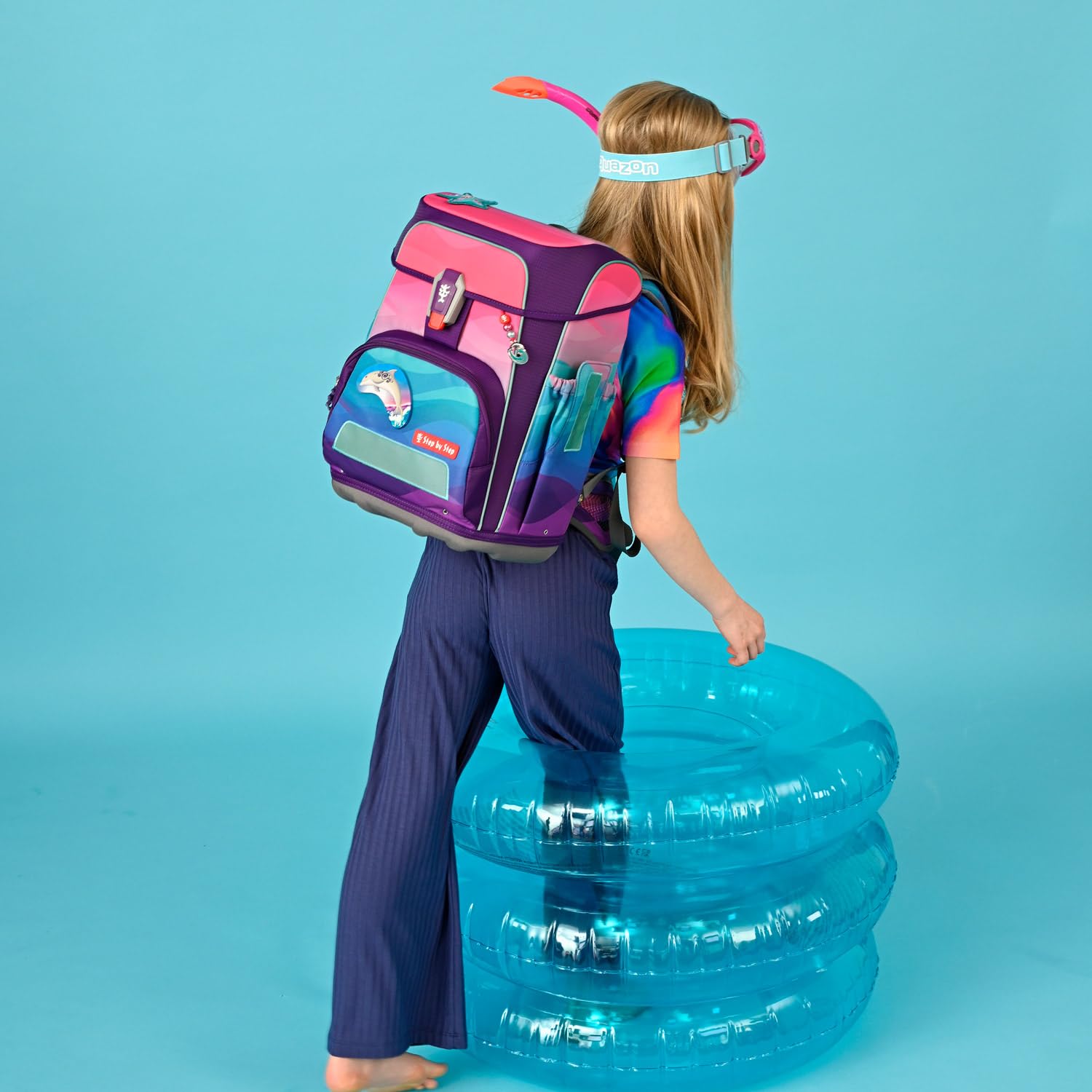 Step by Step Cloud Ocean Schulranzen-Set 5-teilig Dolphin Lana