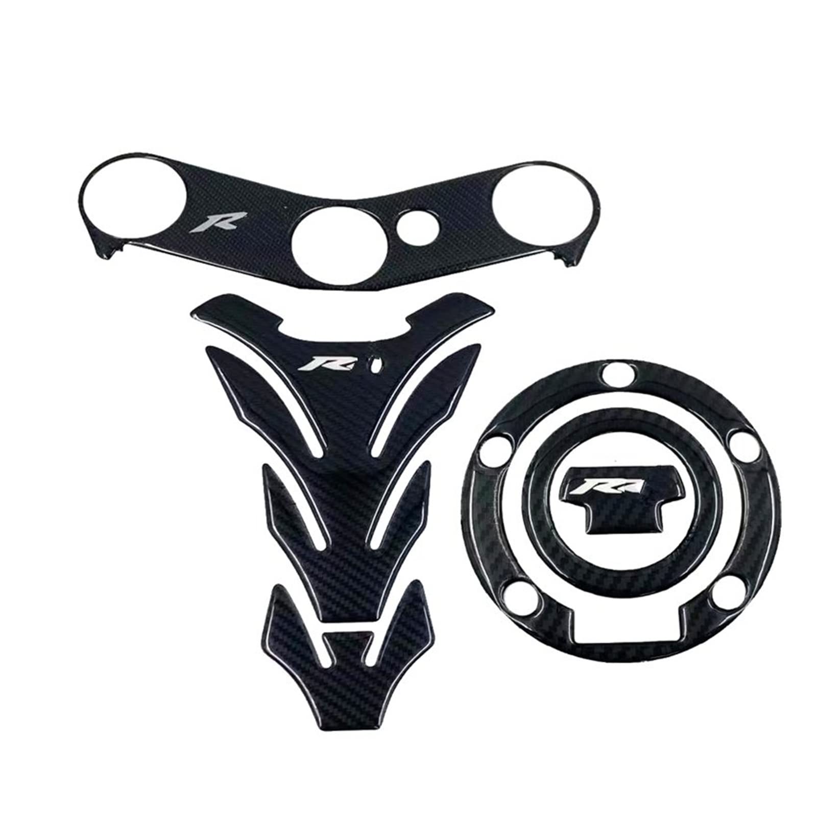 Moto réservoir protecteur pour Yamaha YZF R6 sticker carburant carbone pad 2006-2016