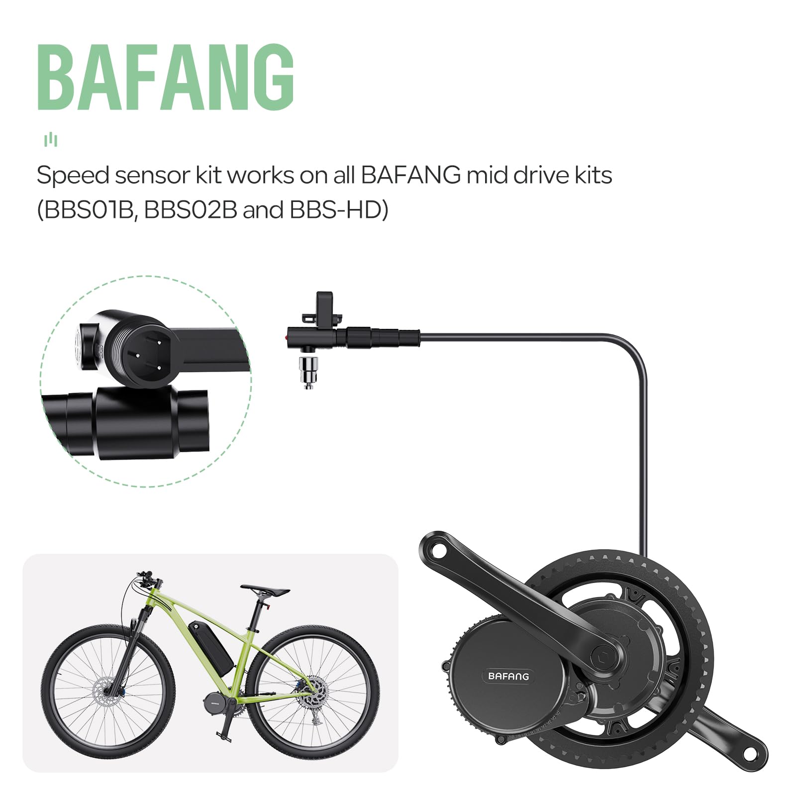 Amazon.com : BAFANG Speed Sensor Mid Drive Kit BBS-HD, BBS01B