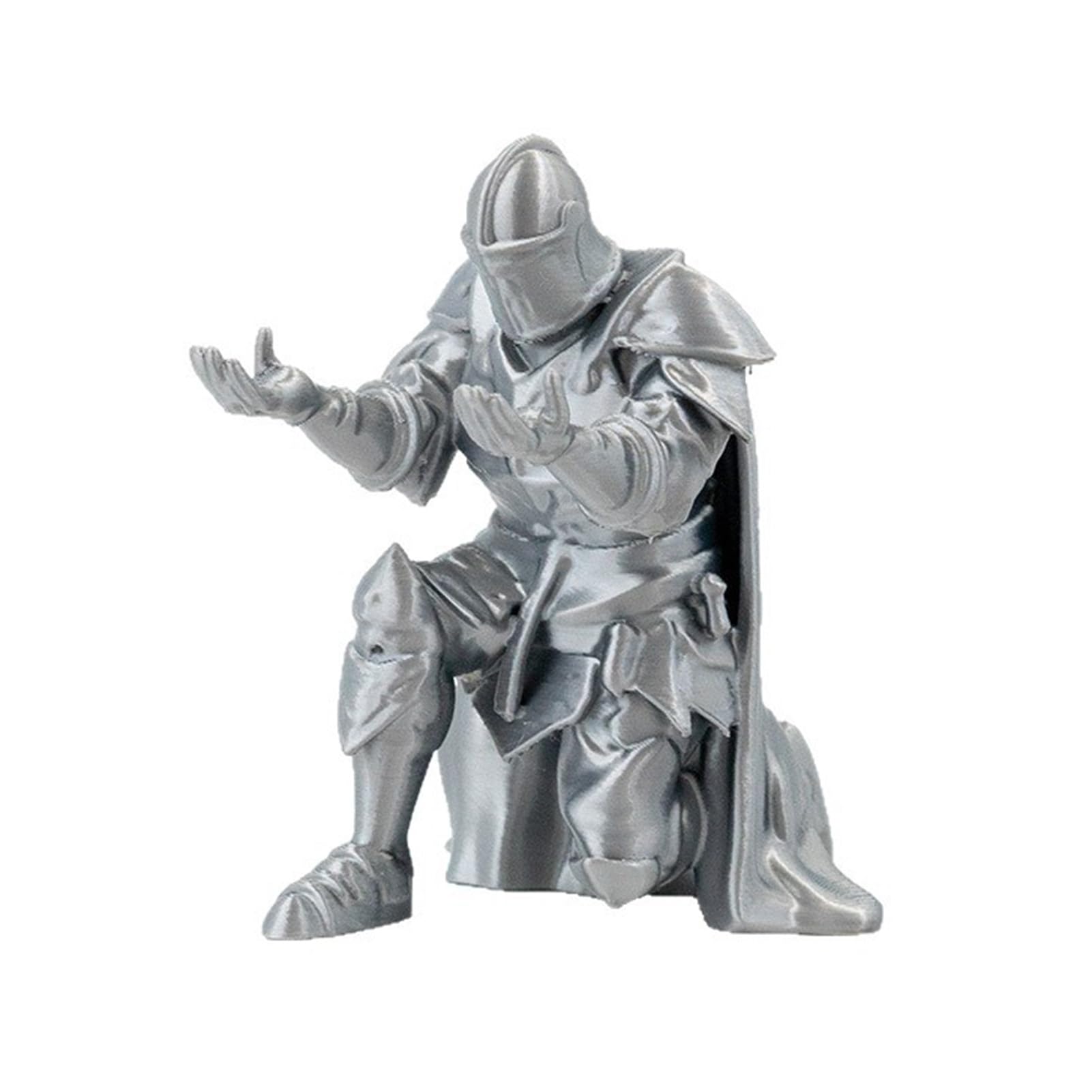 Glifora Medieval Knight Pen Holder - Kneeling Knight in Armour Pencil Holder, Desktop Decoration Fun Pen Holder Gift for Students and Office Workers