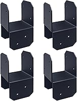 Vista 14 de Soportes resistentes de 8 x 2 x 2 pulgadas de largo, soporte de esquina de hierro grande, grosor de 0.118 pulgadas, incluye tornillos