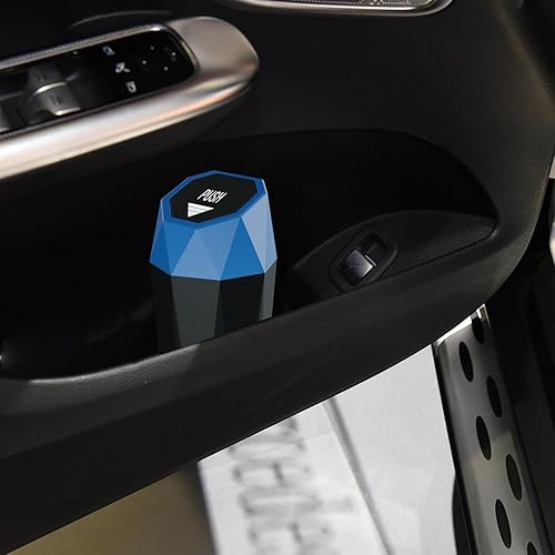 Miniatura 10 de Basurero para automóvil con tapa, diseño de mini diamante, papelera portátil automática, utilizada en el automóvil, hogar, oficina, cocina,