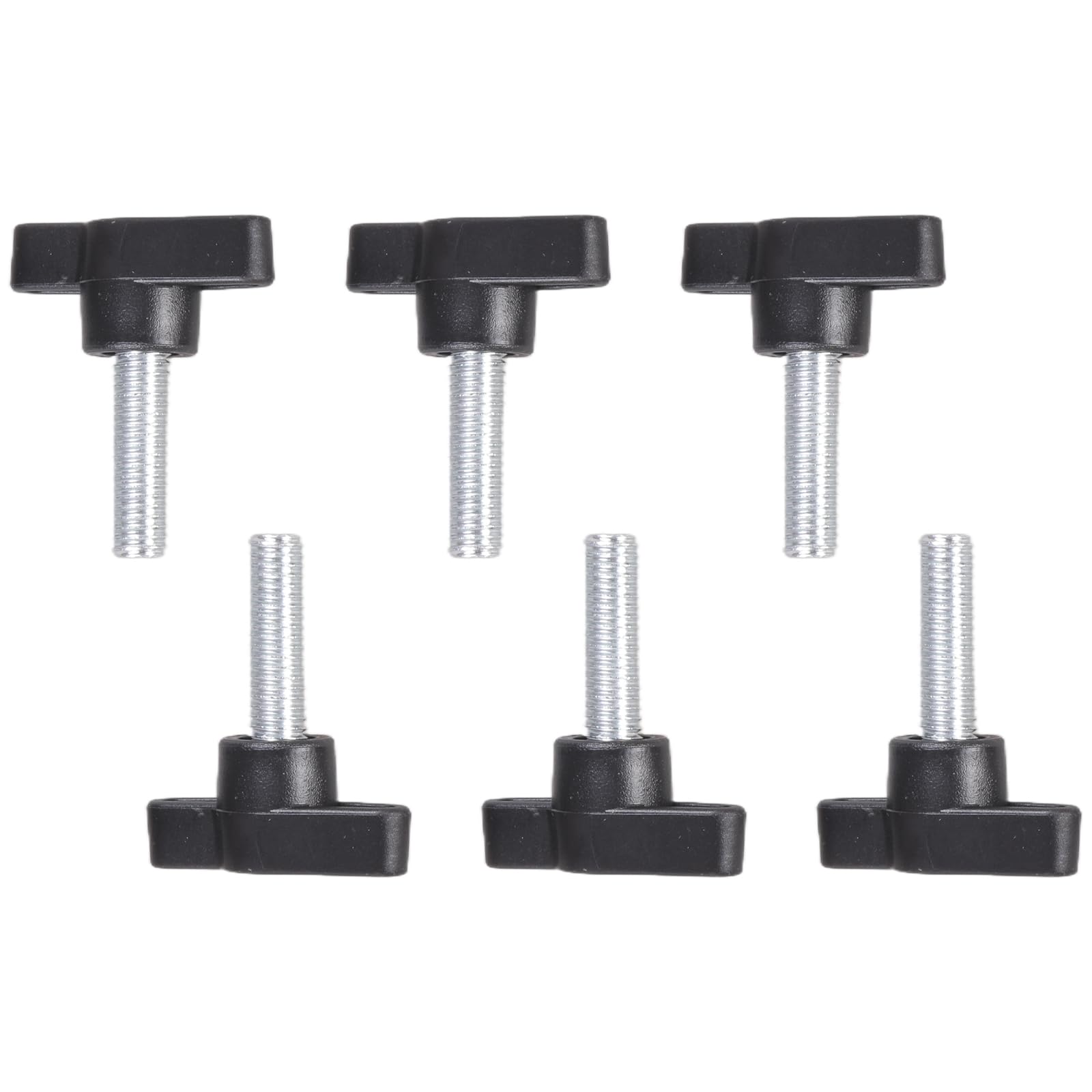 Alloneslife M8x30 6Pcs Rustproof Fastening Screws Handle Carbon Steel Hand Bolts Secure Fastening Frequent Adjustments For Ergonomic Hand Bolts Furniture Assembly
