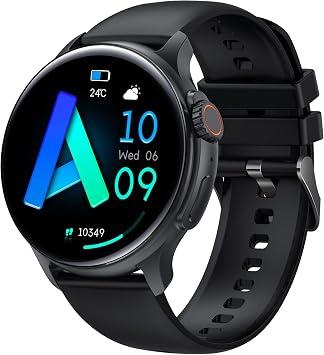 Smart Watch for Men 1.43" AMOLE HD Screen Outdoor Sports Smartwatch Big Battery BluetoothAnswer/Call 100+ Sport Modes Heart Rate SpO2 Sleep Monitor Fitness Tracker Compatible for iPhone Android