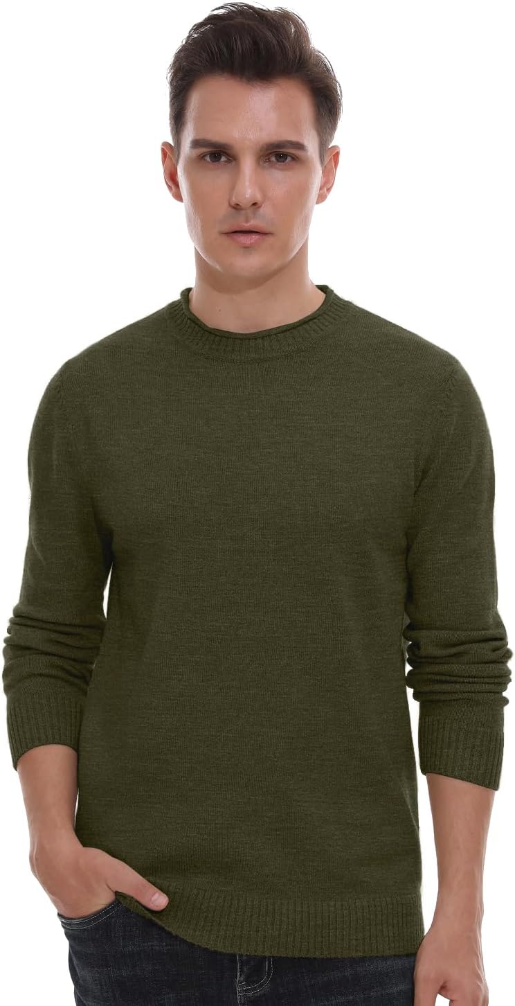 Sailwind Men's Crewneck Sweater Soft Casual Sweaters for Men Classic Pullover Sweaters with Ribbing Edge - Image 2