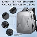 GetZget® Multipupose Carrying Case Bag for DJI Mavic 4 Pro & Accessories Storage Hard Waterproof Backpack with Safety Belt & EVA Foam (for Mavic 4, Grey) gallery image